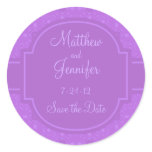 Save the Date Sticker Wedding Announcement