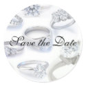 Save the Date Sticker with rings