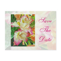 Save The Date Textured Gladiola Postcards