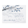 Save the Date - Tree Branch Silhouette Postcard