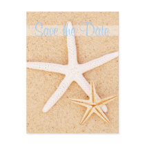 Save the Date Twin Starfish Postcard