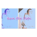 Save the Date/Twins Rectangular Stickers