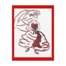 Save the Date Valentine Wedding Post Card