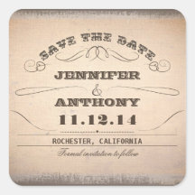 save the date vintage typography old stickers