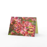 Save the Date! Wedding Announcement Card Flowers