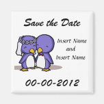 Save the Date Wedding Announcement Fridge Magnet