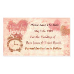 Save the Date Wedding Card (Business size) business cards