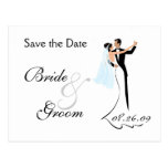 Save the Date Wedding Invitation Postcard