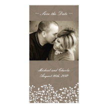 Save the Date Wedding Photocard (4x8) Photo Greeting Card