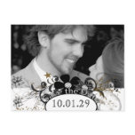 Save the Date with YOUR Photo White and Black postcards