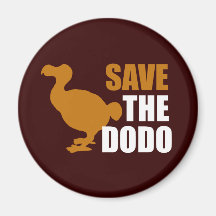 Save The Dodo Bird! Fridge Magnets