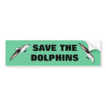 Save the Dolphins Bumper Sticker bumper stickers