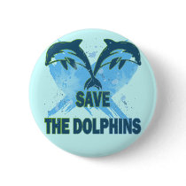 SAVE THE DOLPHINS BUTTON