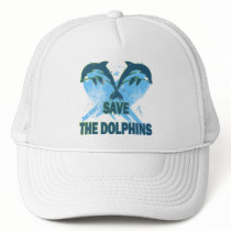 SAVE THE DOLPHINS TRUCKER HAT
