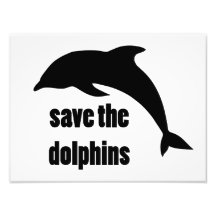 Save the Dolphins Photographic Print