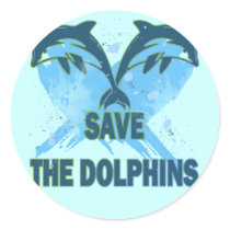 SAVE THE DOLPHINS STICKERS