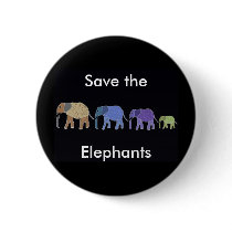 Save the Elephants Button