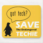 Save the Endangered Techie Mousepad