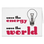 Save the Energy, Save the World cards