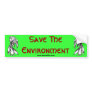 Save the Environment Bumper Stickers