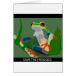 Save the Froggies Greeting Card