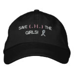 SAVE THE GIRLS HAT embroidered hats