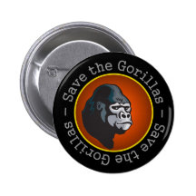 Save the Gorillas Pin