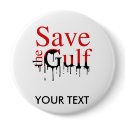 SAVE THE GULF buttons