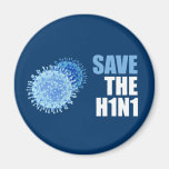 Save the H1N1 Swine Flu! Fridge Magnets