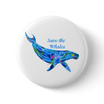 Save the Humpback Whale buttons