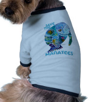 Save The Manatee Dog Tee Shirt