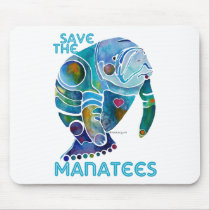 Save The Manatee Mouse Pads