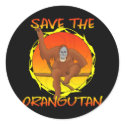 Save the Orangutan Stickers