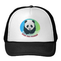Save The Pandas. Panda Bear Hats