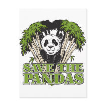 Save the Pandas Post Card