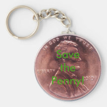 Save the Penny! Keychain