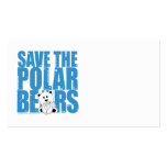 Save the Polar Bears business cards