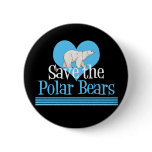 Save the Polar Bears buttons