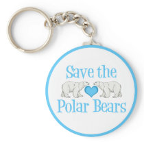 Save the Polar Bears Keychain