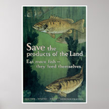 Save the products of the Land Posters