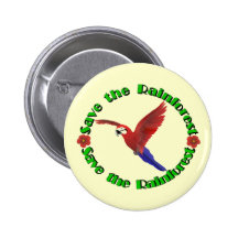 Save the Rainforest Pin