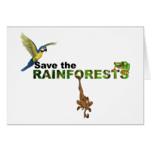 Save the Rainforests Card