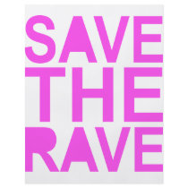 SAVE THE RAVE purple Custom Flyer