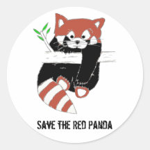 Save the Red Panda aka FireFox Stickers