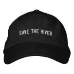 save the river embroidered hats