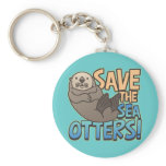 Save The Sea Otters keychains