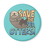 Save The Sea Otters magnets