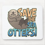 Save The Sea Otters mousepads