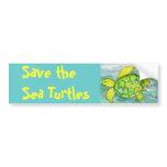 Save the Sea Turtles Bumper Sticker bumper stickers
