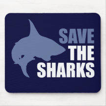 Save The Sharks, Save The Fins Mousepads
